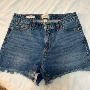 Denim vintage midi shorts